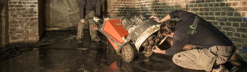 Floor covering removal:  Concrete removal - 
	Concrete Floor Removal can be necessary in:
	• Badly calibrated screed
	&bu. 
	Concrete Floor Removal can be necessary in:
	• Badly calibrated screed
	• Rain damage concrete
	• Curled joints on new slabs
. 3.1 Floor covering removal, 3.1.1 Concrete removal